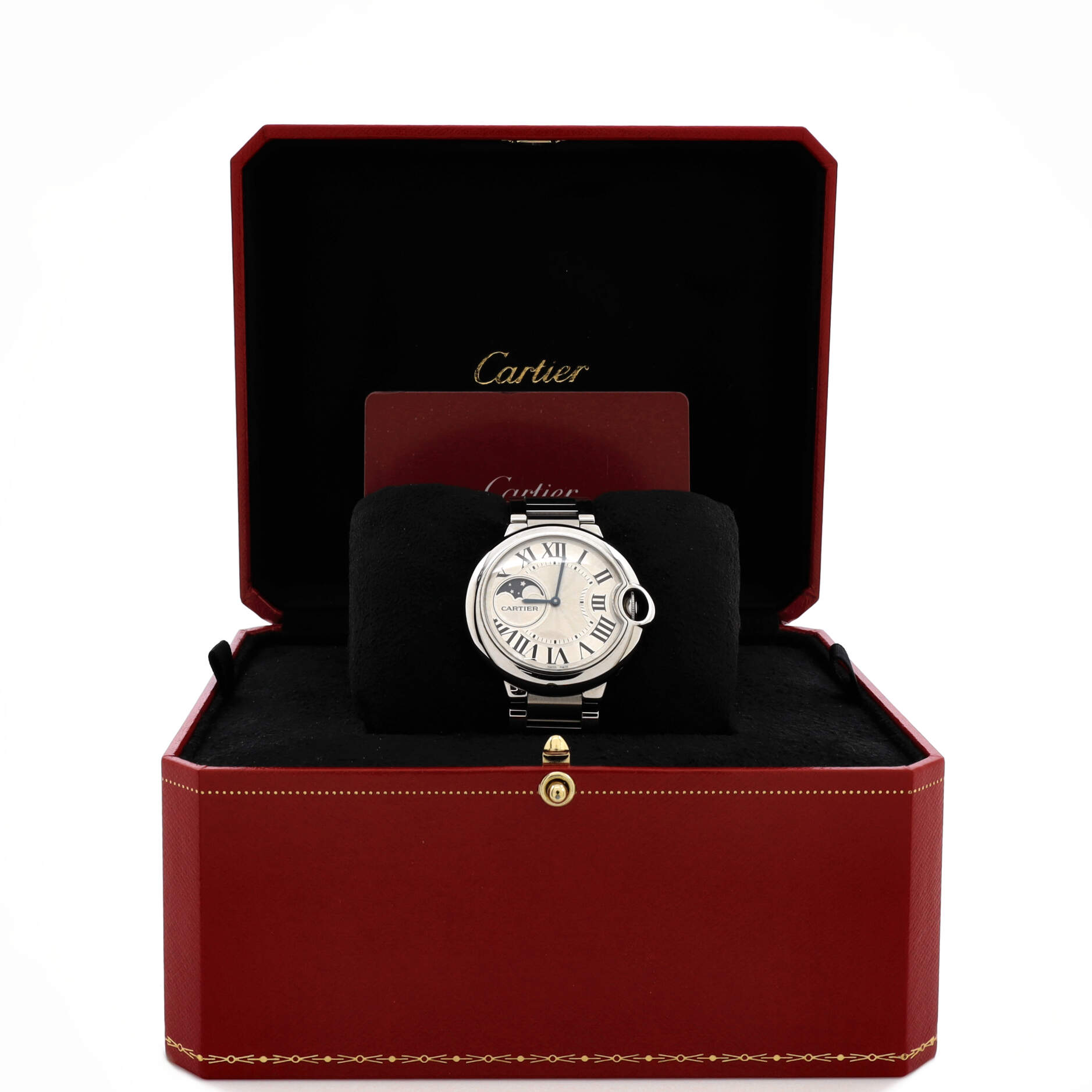 Ballon Bleu de Cartier Moonphase Automatic Watch Stainless Steel 37