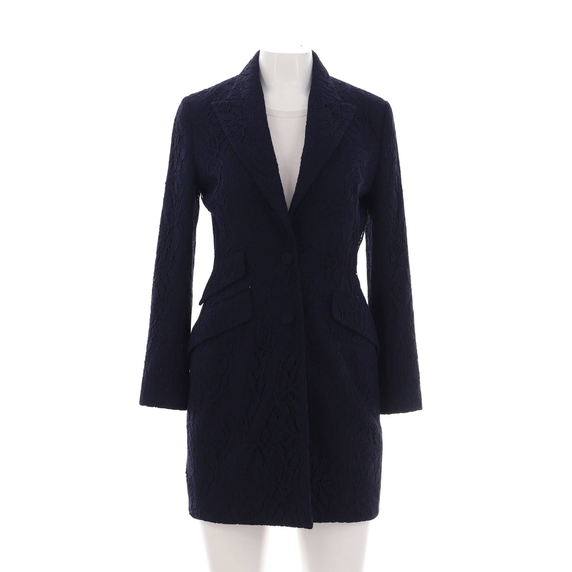 Women's Three Pocket Button Up Coat Lace