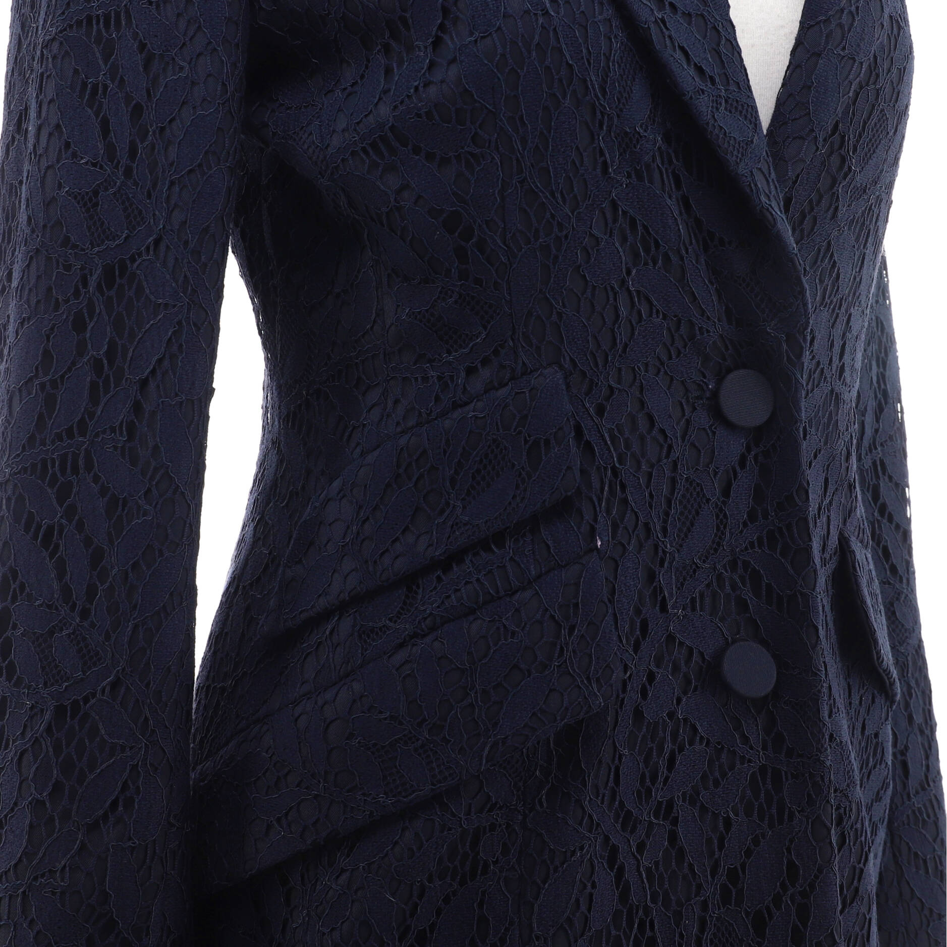 Women's Three Pocket Button Up Coat Lace
