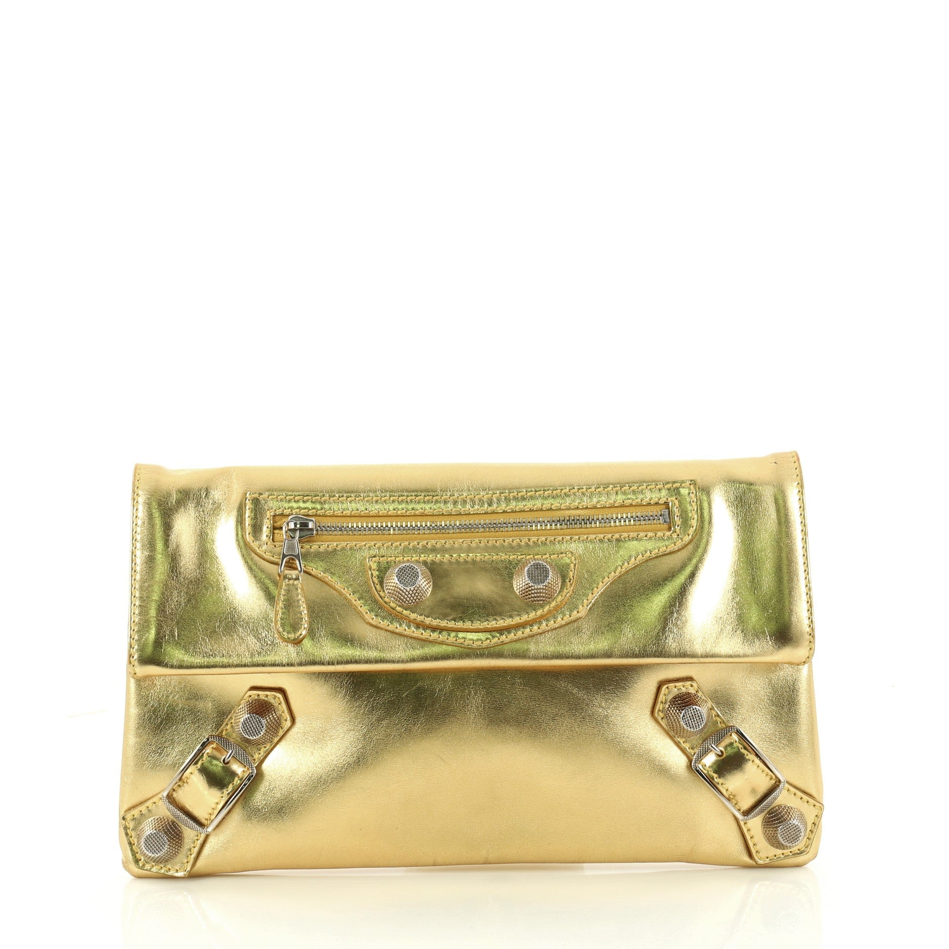 Envelope Clutch Giant Studs Leather