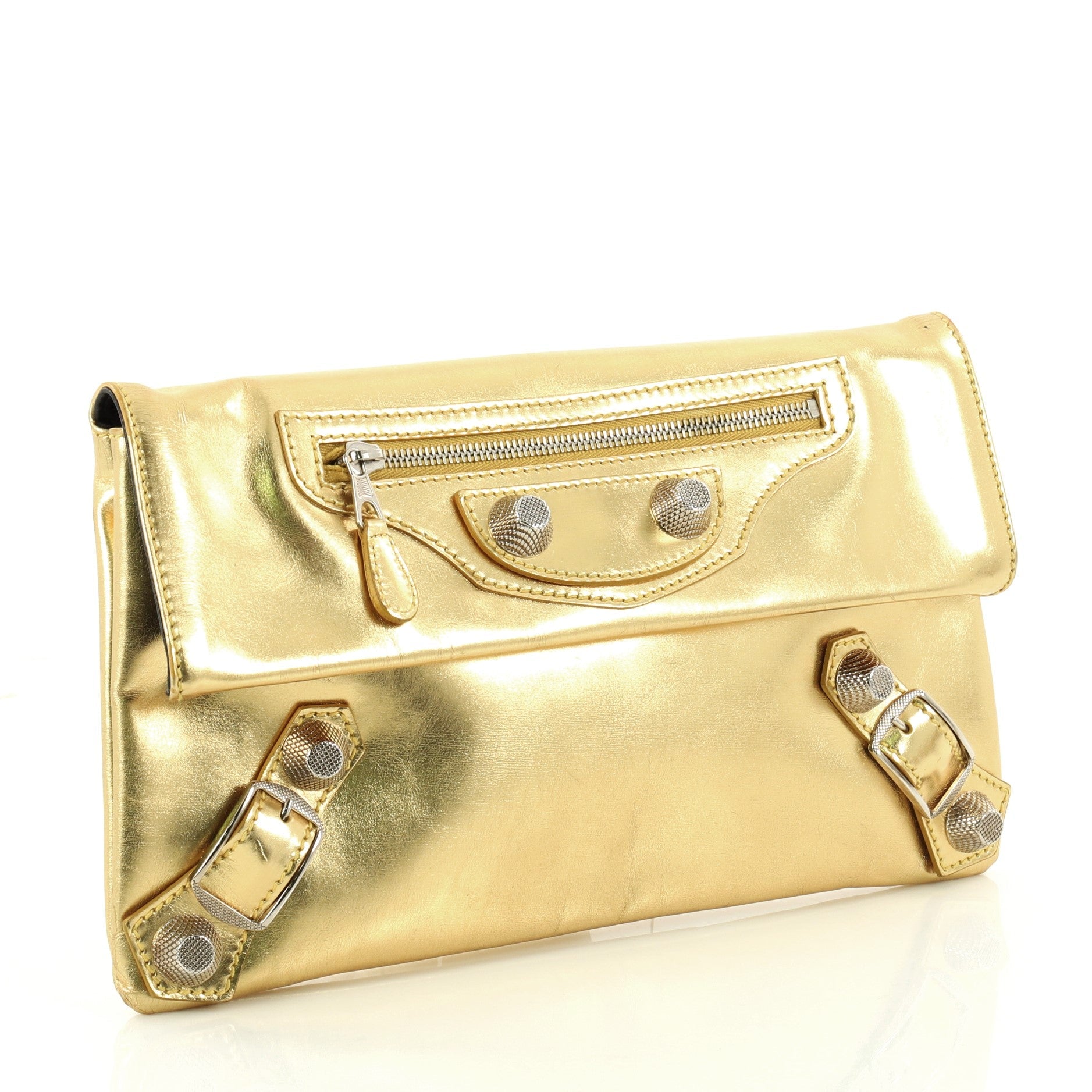 Envelope Clutch Giant Studs Leather