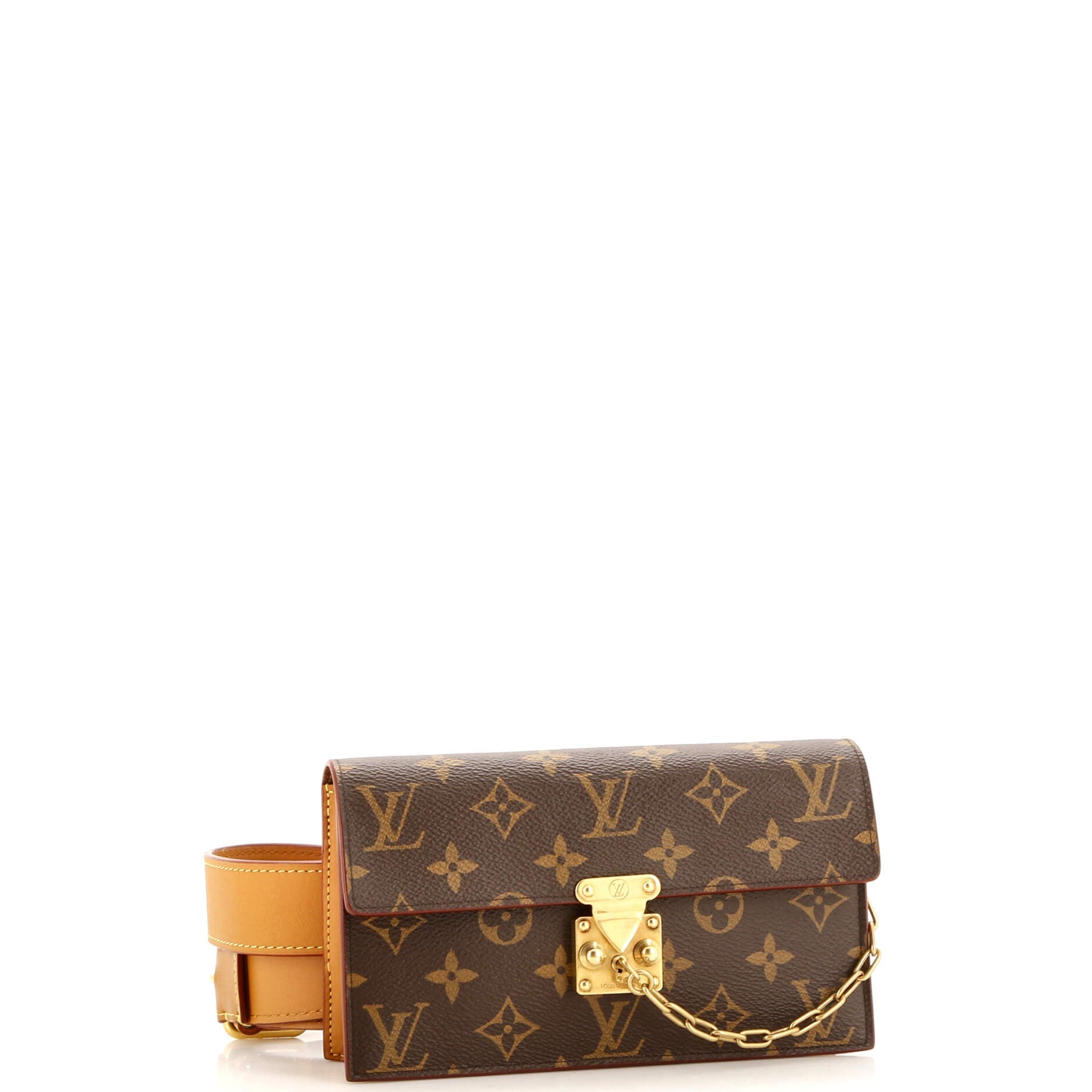 Louis Vuitton S Lock Belt Pouch Monogram Canvas