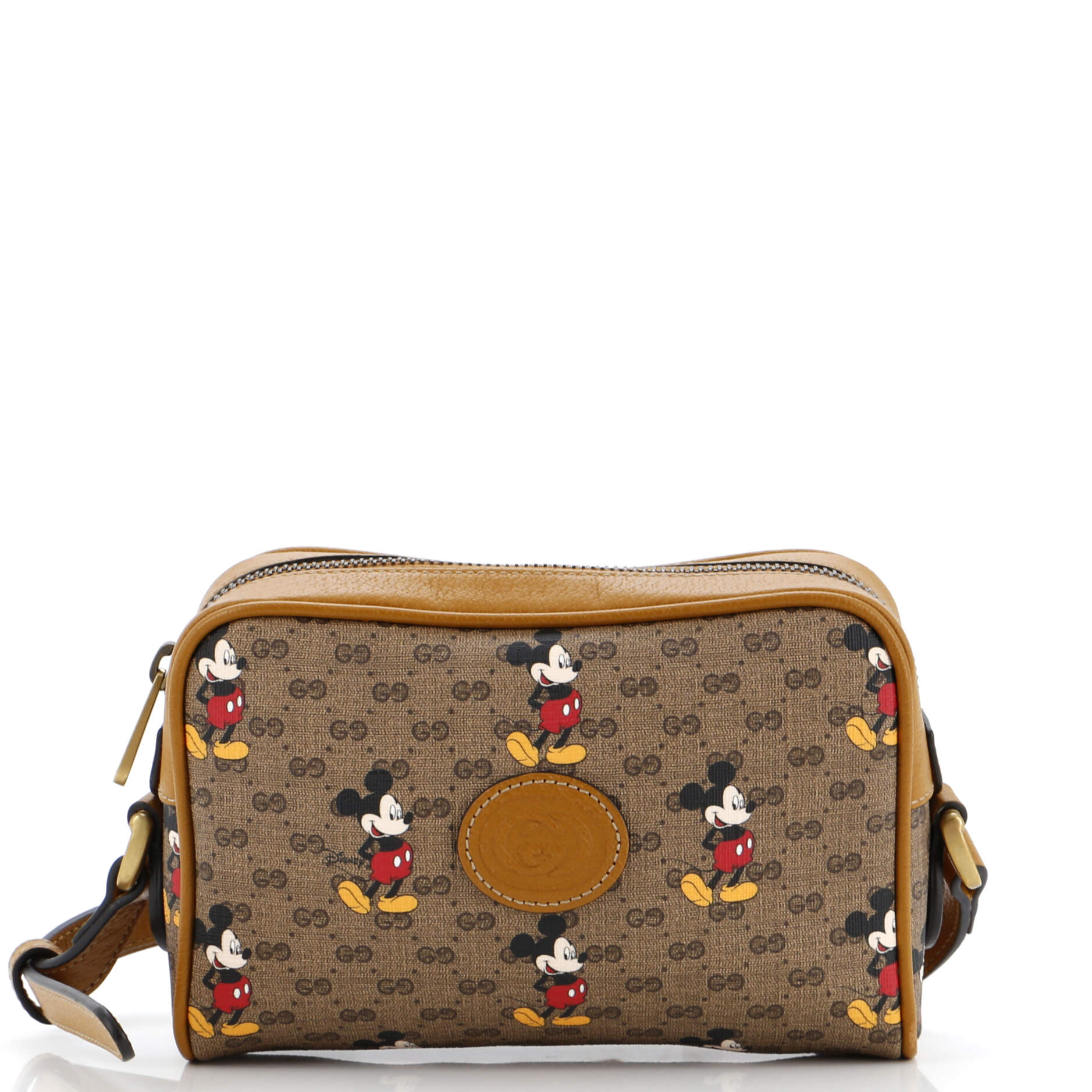Disney Mickey Mouse Shoulder Bag Printed Mini GG Coated Canvas Mini