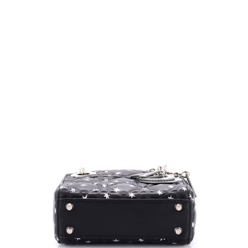 Lady Dior Bag Star Print Cannage Quilt Lambskin Mini
