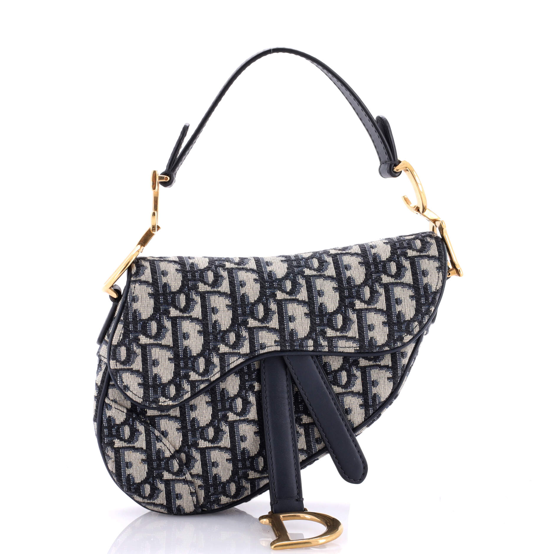Saddle Handbag Oblique Canvas Mini