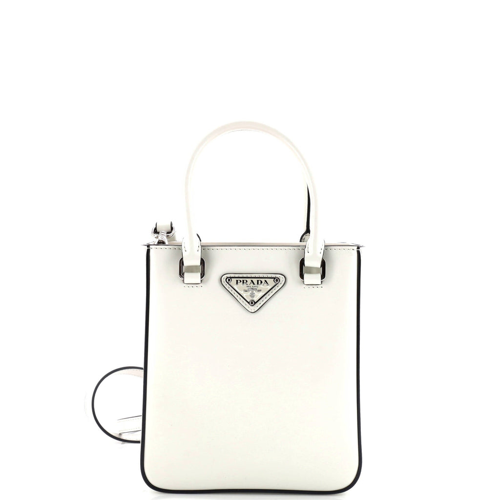 Convertible Open Tote Brushed Leather Mini
