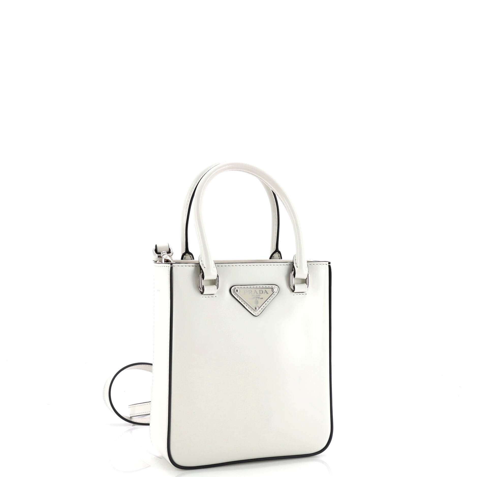 Convertible Open Tote Brushed Leather Mini