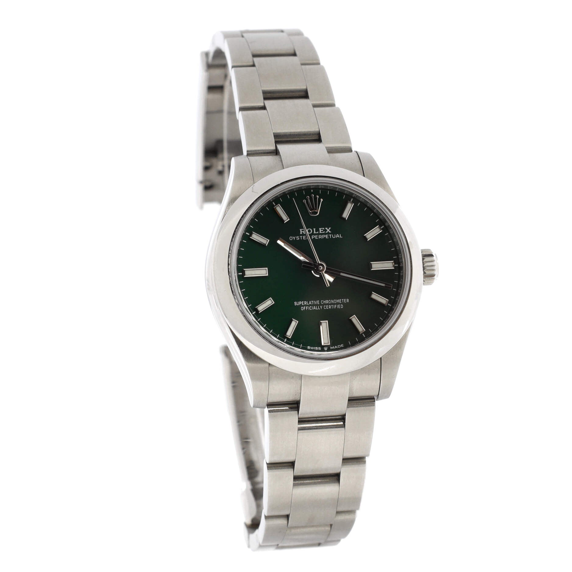 Oyster Perpetual Green Automatic Watch Stainless Steel 31