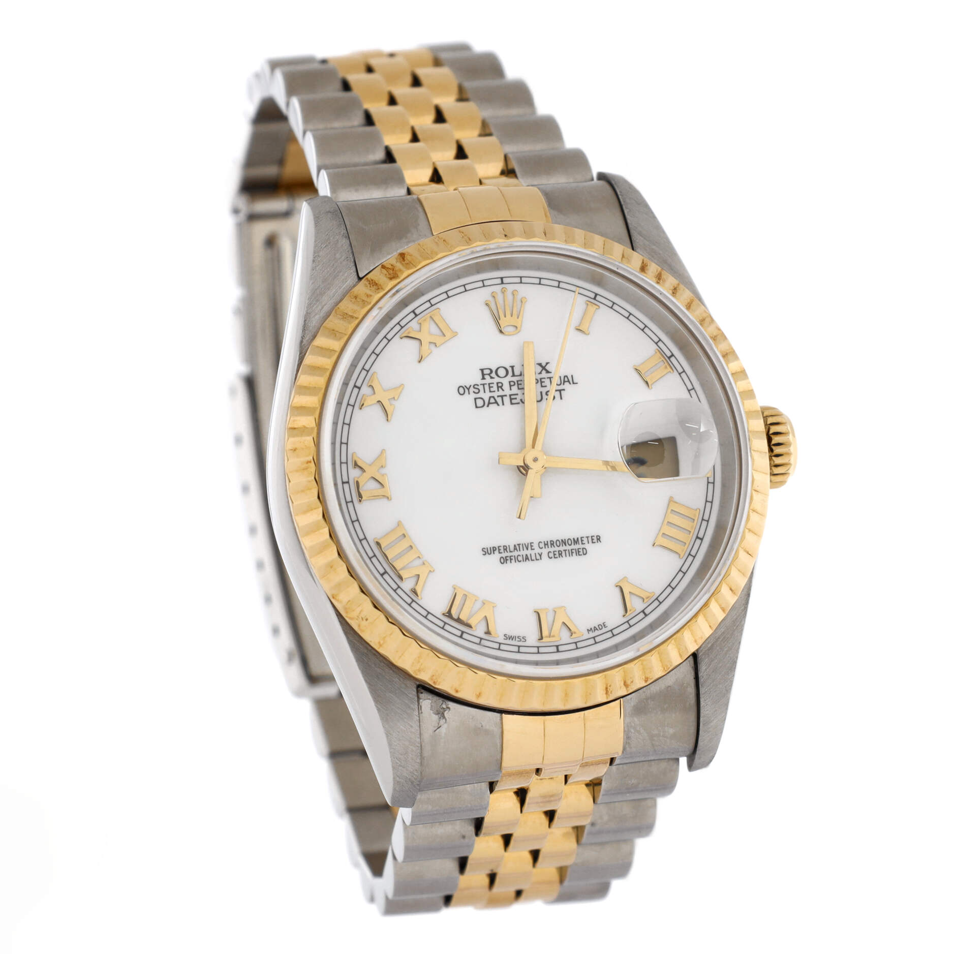 Oyster Perpetual Datejust Automatic Watch Stainless Steel and Yellow Gold 36