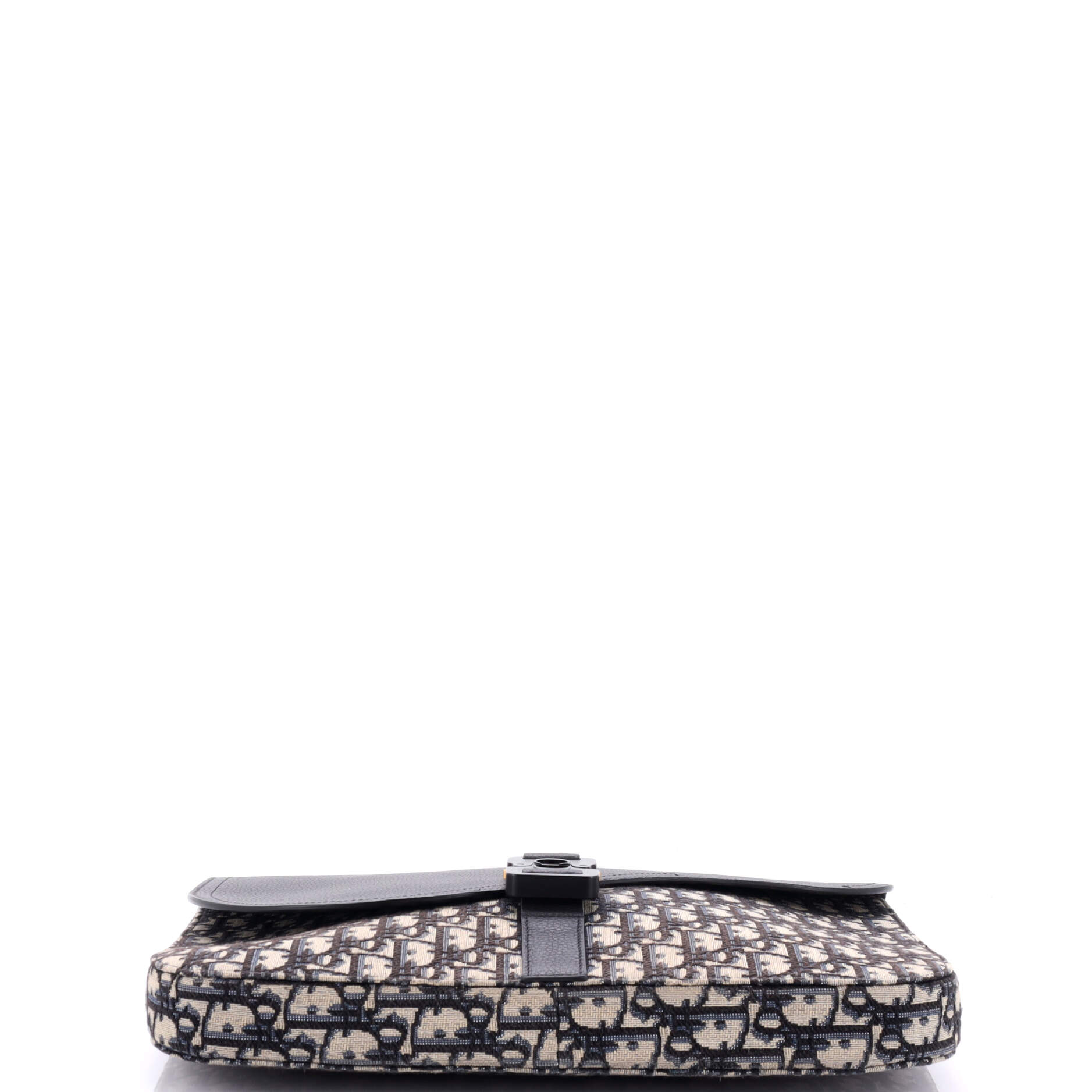 Saddle A4 Clutch Oblique Canvas and Leather