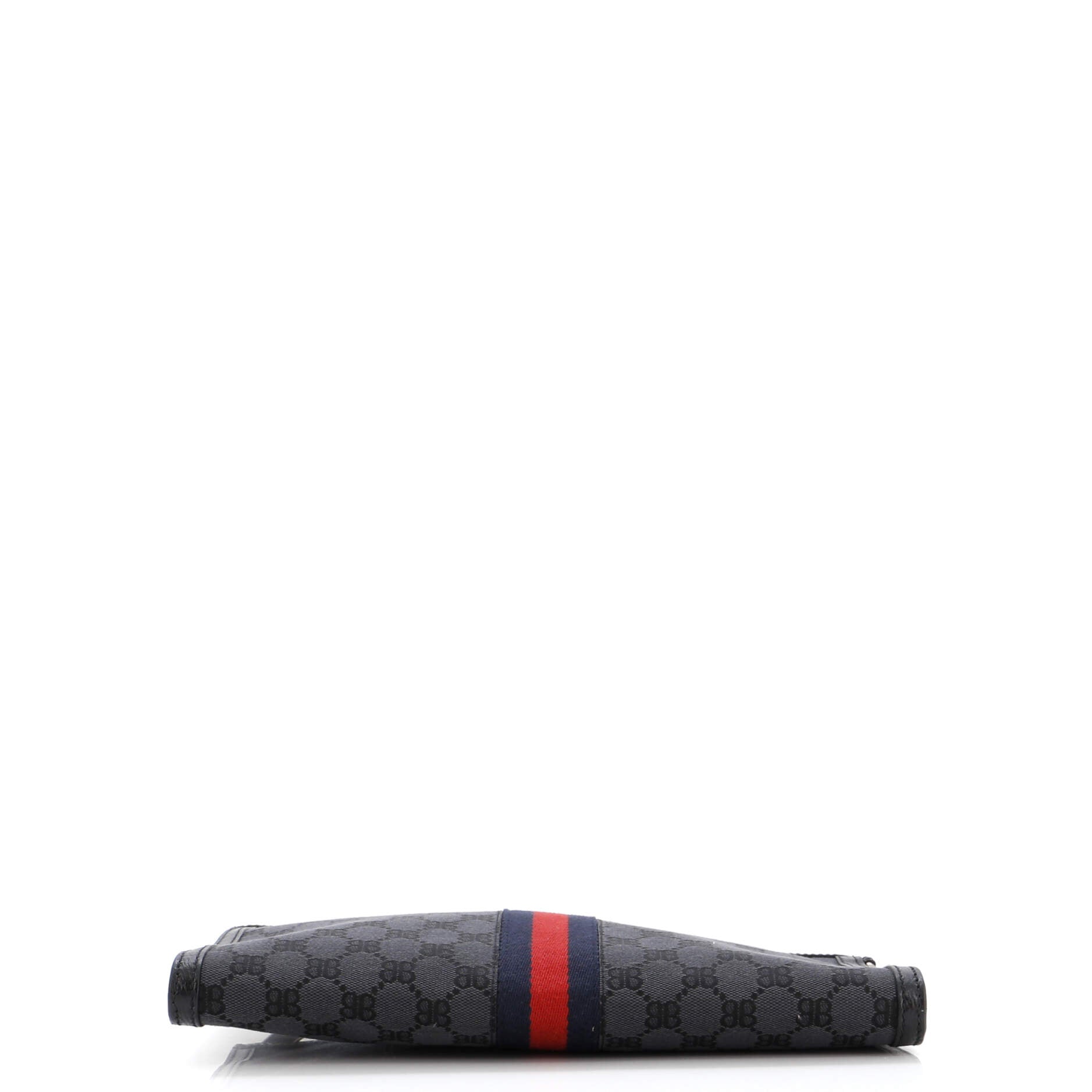 x Gucci The Hacker Project Web Wristlet Clutch BB Canvas