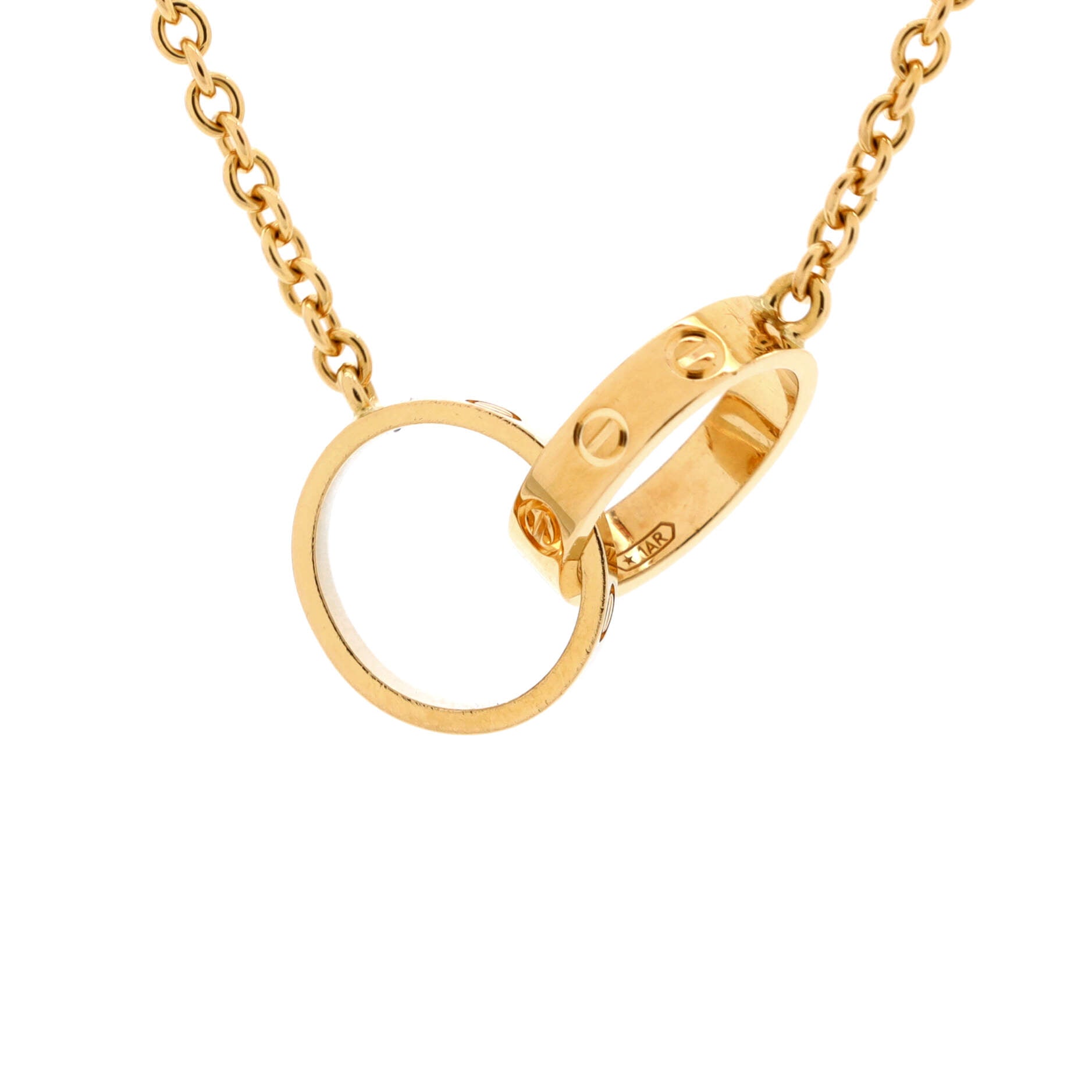 Love Interlocking Necklace 18K Yellow Gold