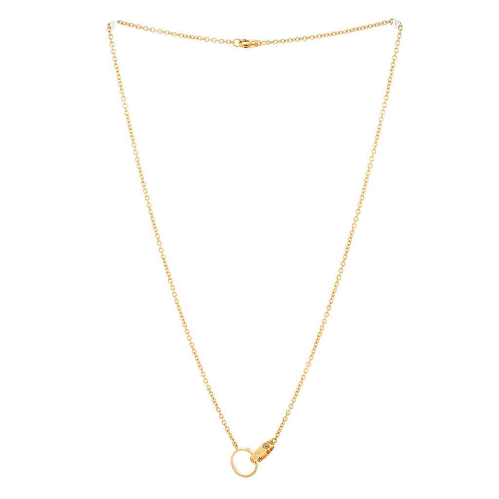 Love Interlocking Necklace 18K Yellow Gold