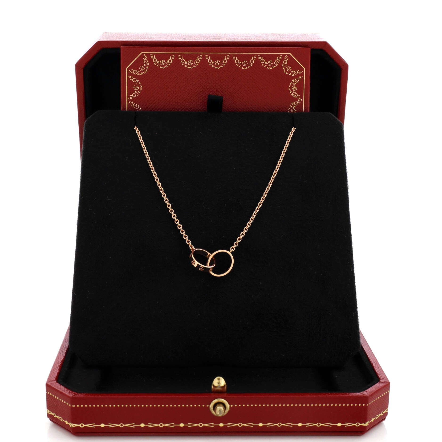 Love Interlocking Necklace 18K Rose Gold