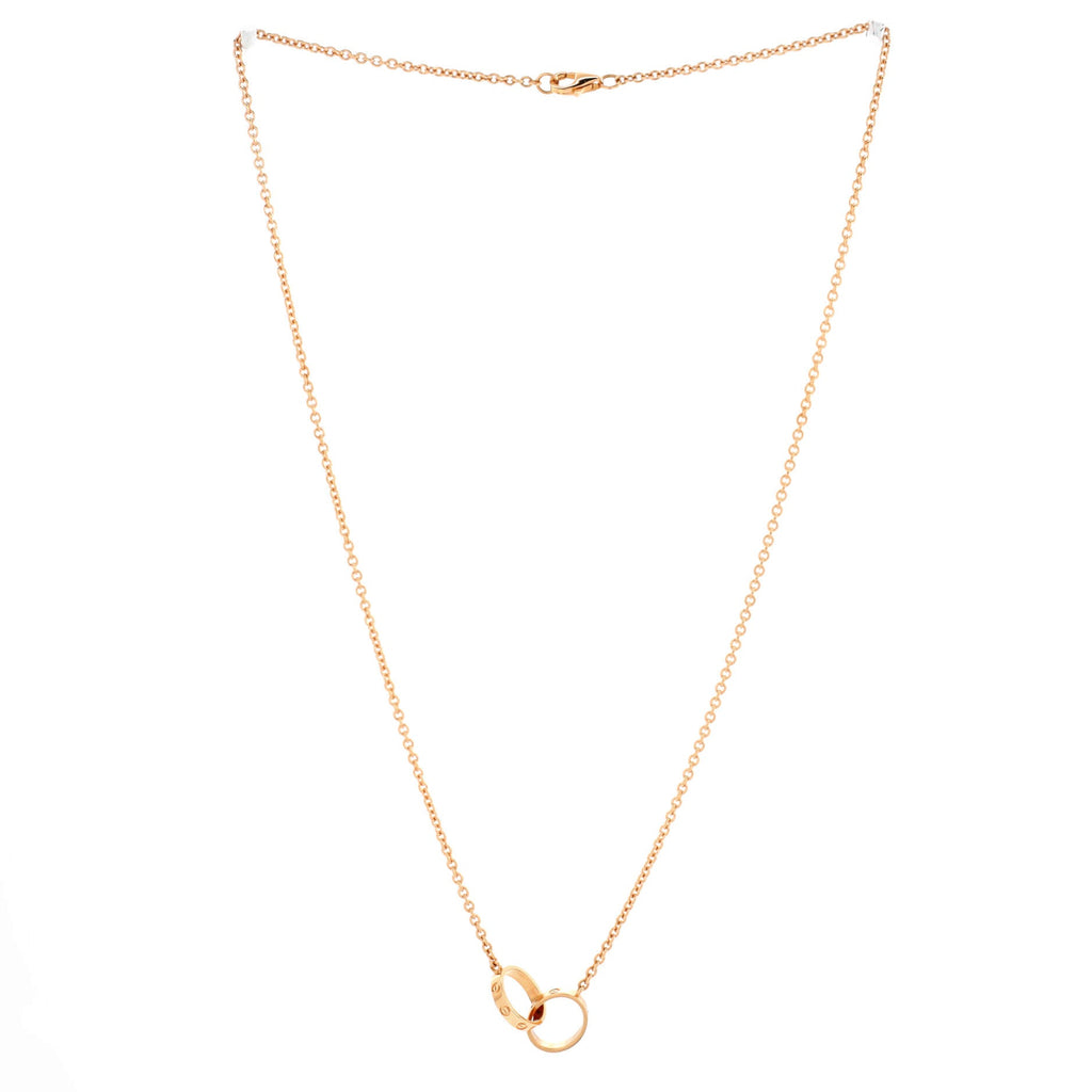 Love Interlocking Necklace 18K Rose Gold