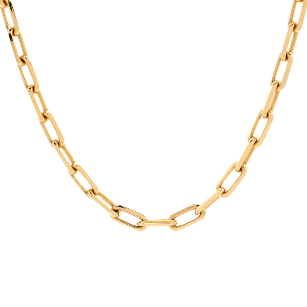 Santos de Cartier Chain Necklace 18K Yellow Gold