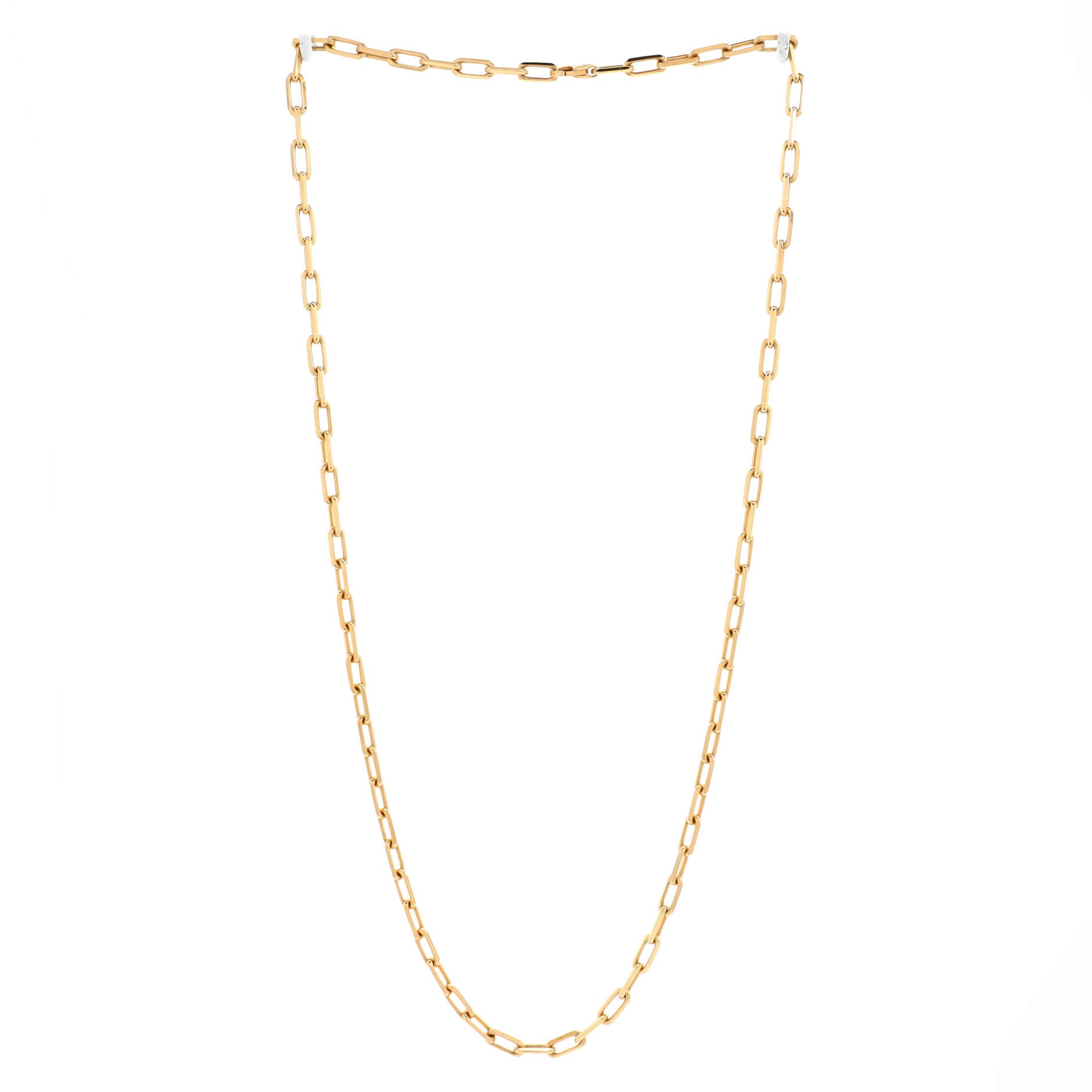 Santos de Cartier Chain Necklace 18K Yellow Gold