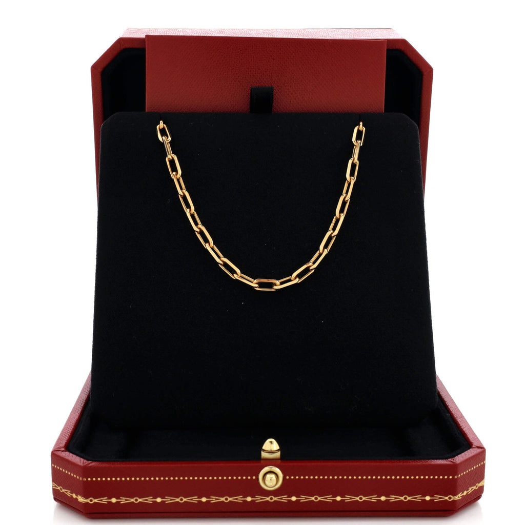 Santos de Cartier Chain Necklace 18K Yellow Gold