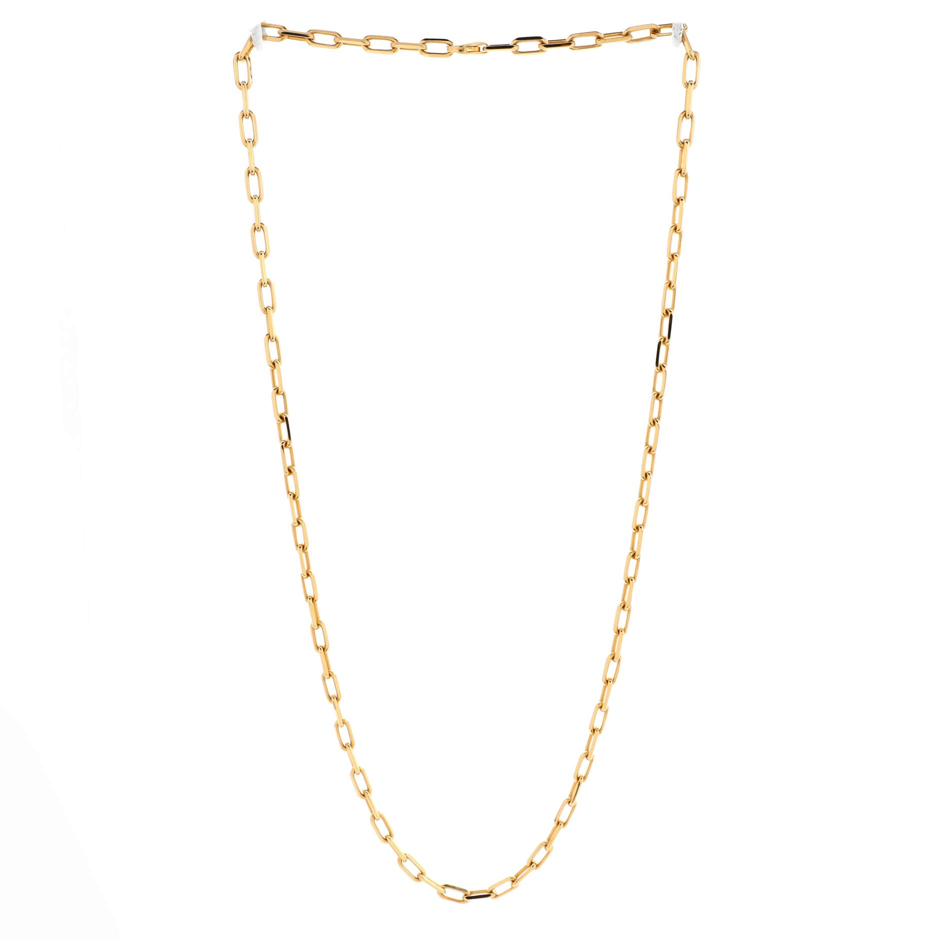Santos de Cartier Chain Necklace 18K Yellow Gold
