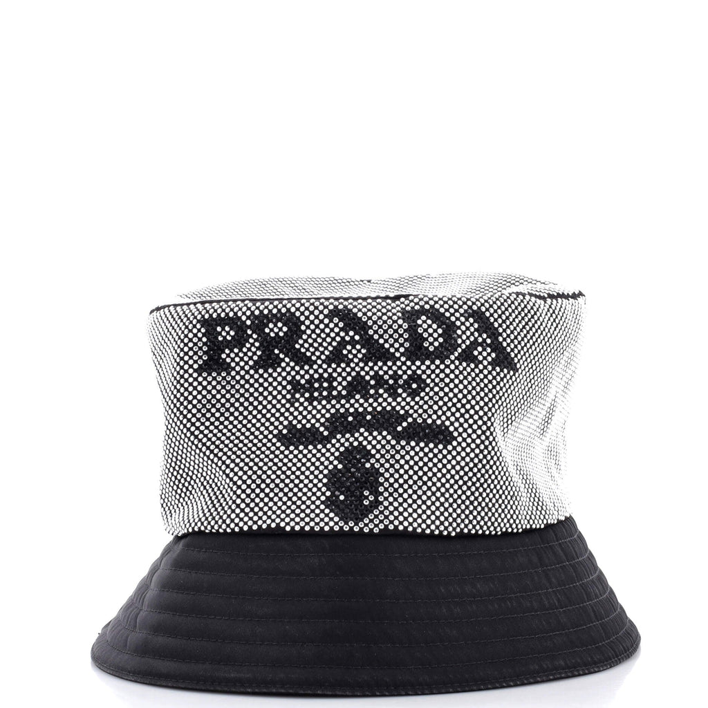 Bucket Hat Crystal Embellished Re-Nylon