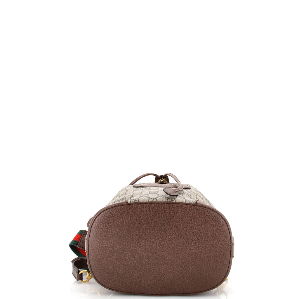 Neo Vintage Drawstring Bucket Backpack GG Coated Canvas Mini