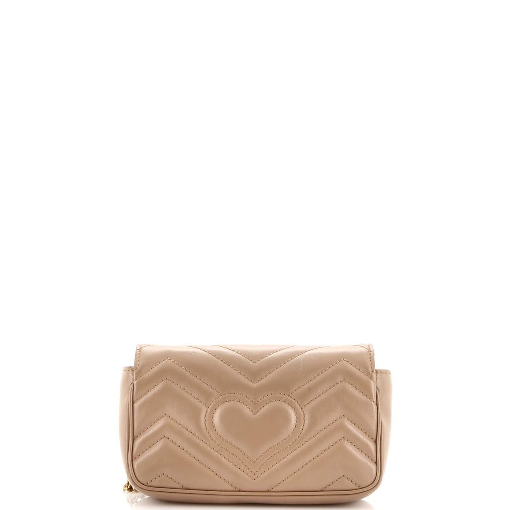 GG Marmont Flap Bag Matelasse Leather Super Mini