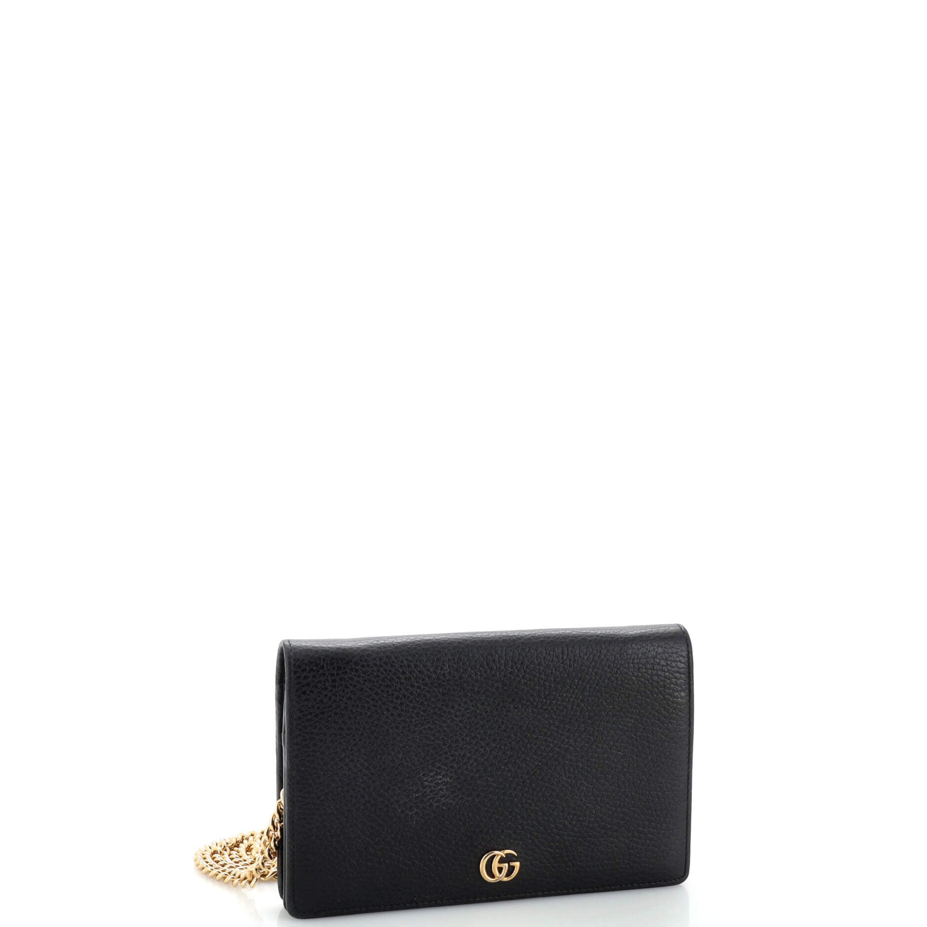 Petite GG Marmont Chain Wallet Leather Mini