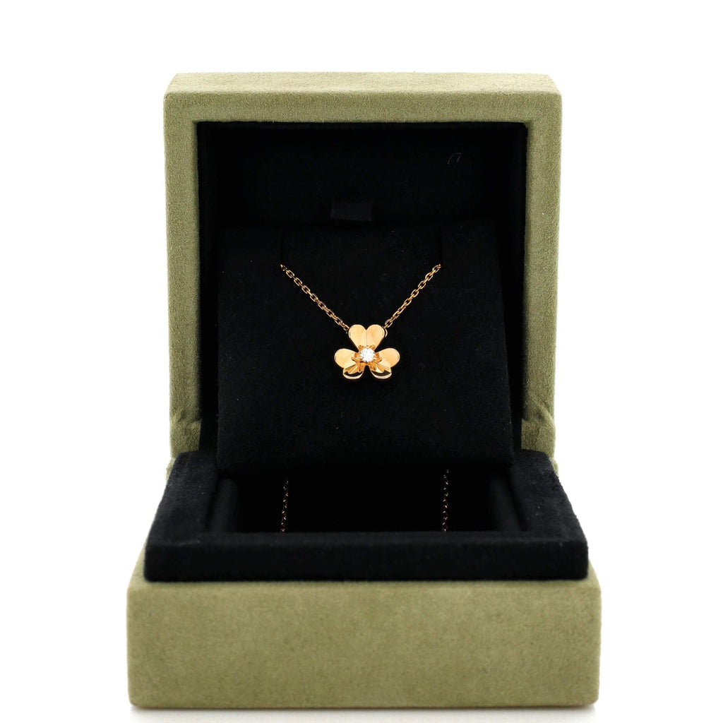 Frivole Pendant Necklace 18K Yellow Gold and Diamond Mini