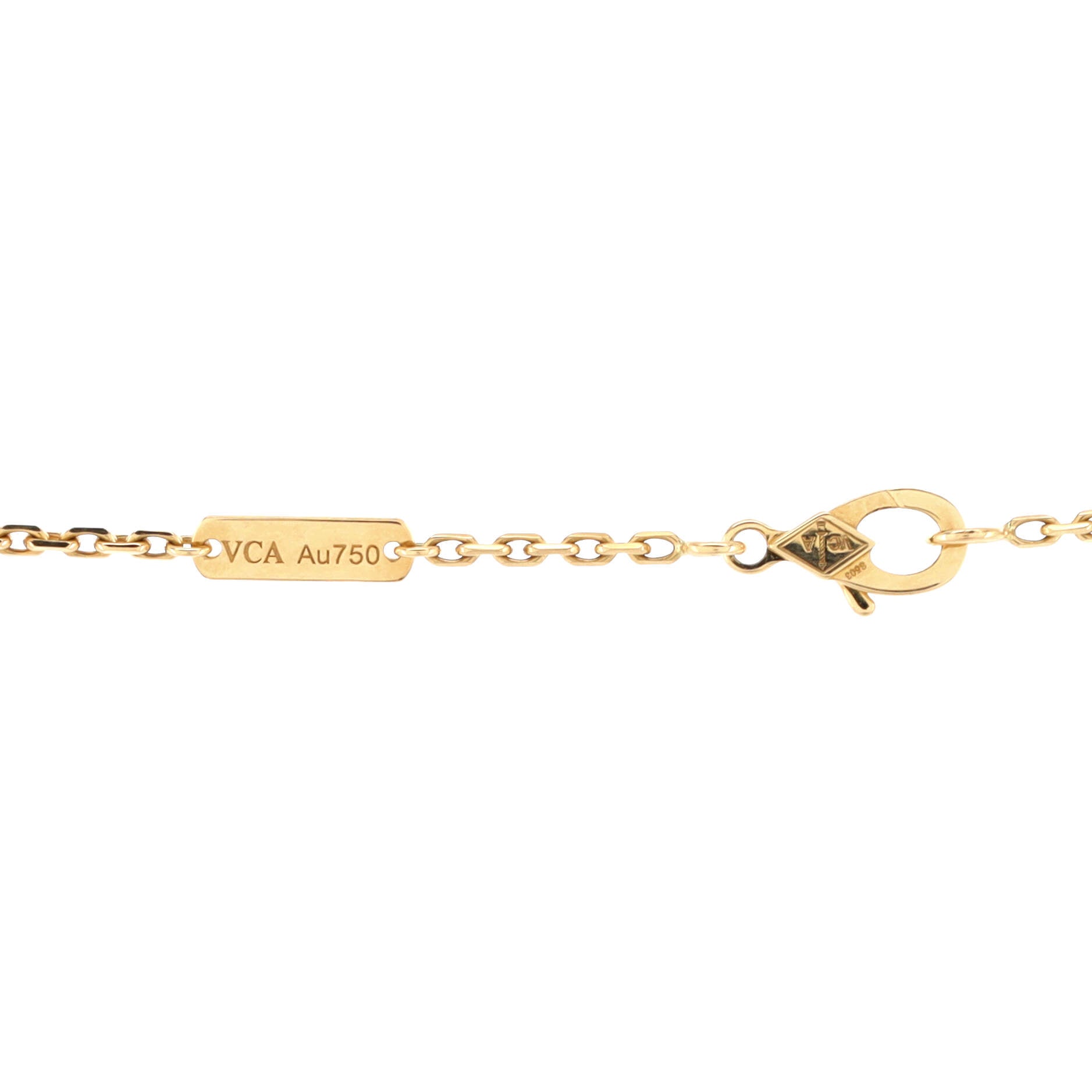 Magic Alhambra Pendant Necklace 18K Yellow Gold and Malachite