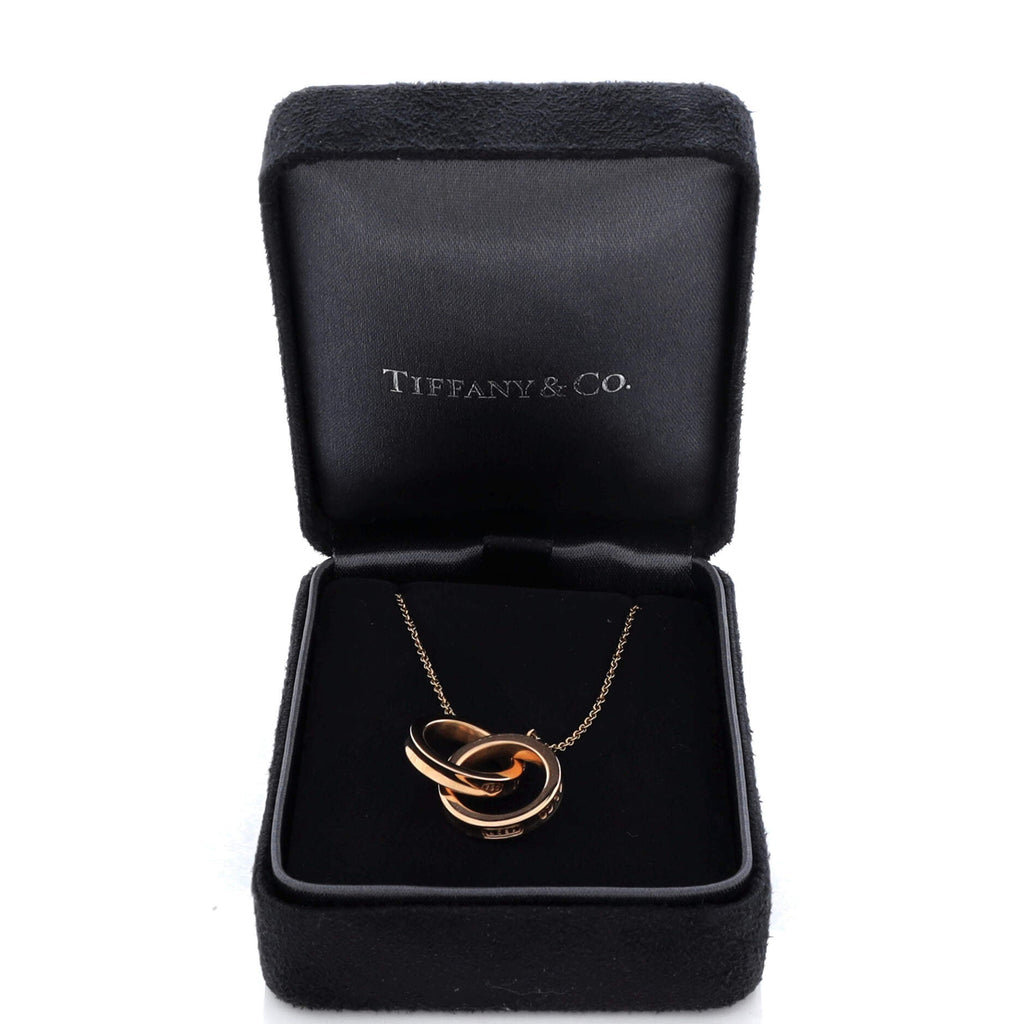 1837 Interlocking Circles Pendant Necklace 18K Rose Gold Small