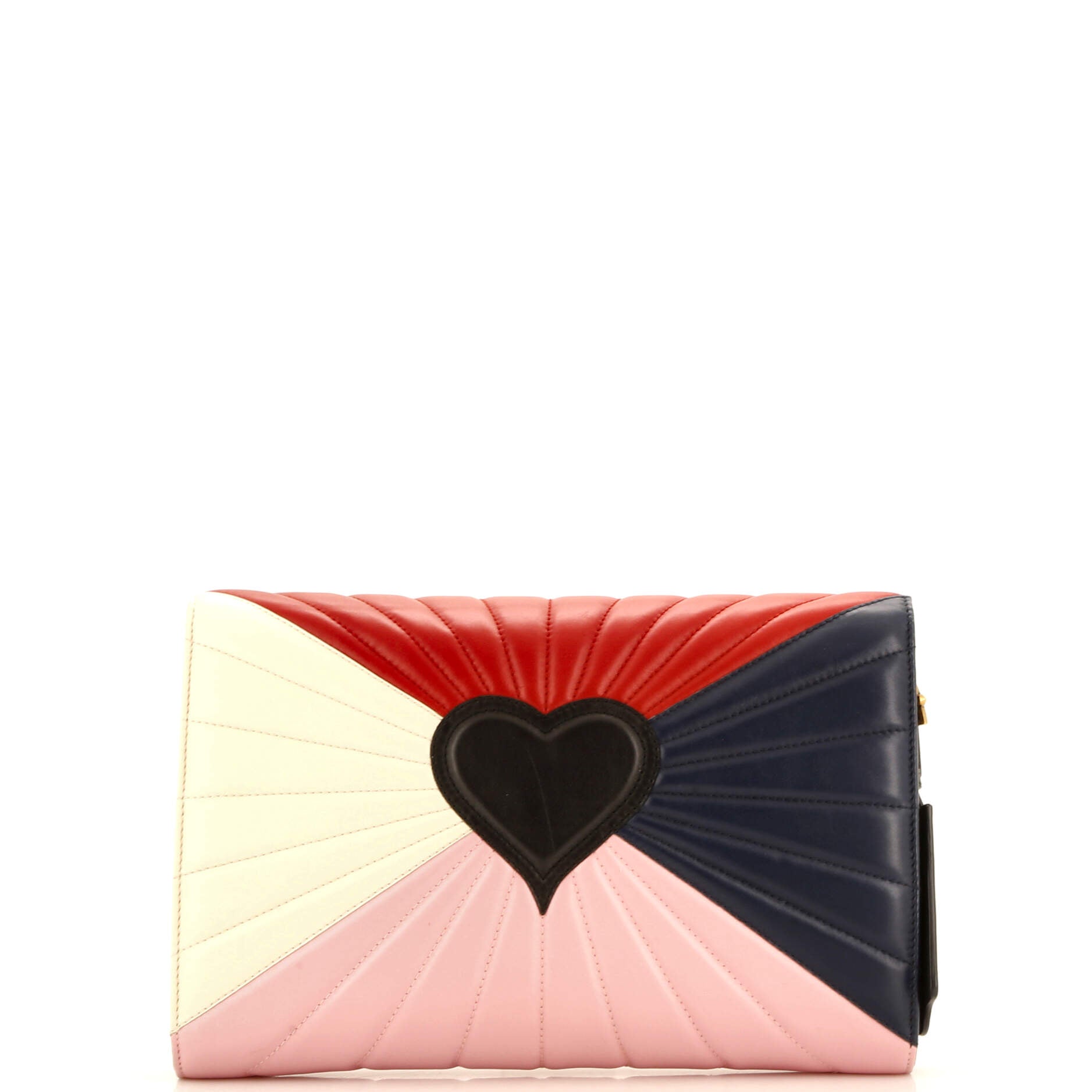 Queen Margaret Clutch Colorblock Leather