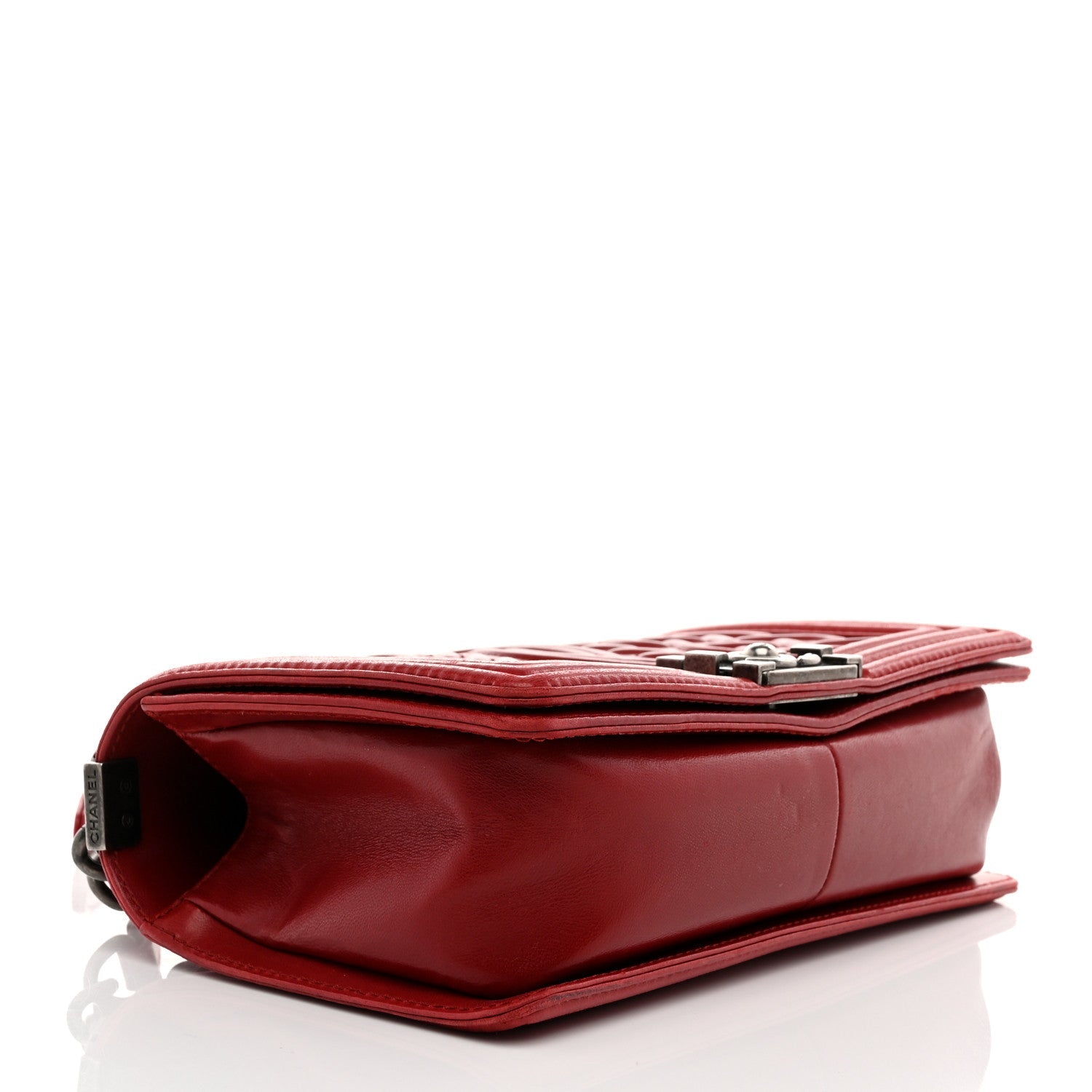 Lambskin Medium Celtic Boy Flap Red