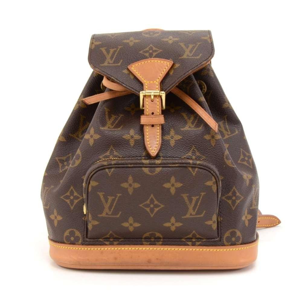 Louis Vuitto Mini Montsouris Monogram Canvas Backpack Bag