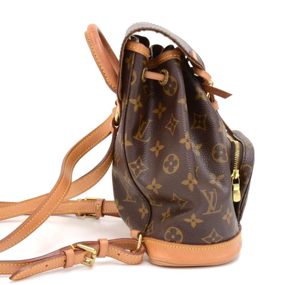 Louis Vuitto Mini Montsouris Monogram Canvas Backpack Bag