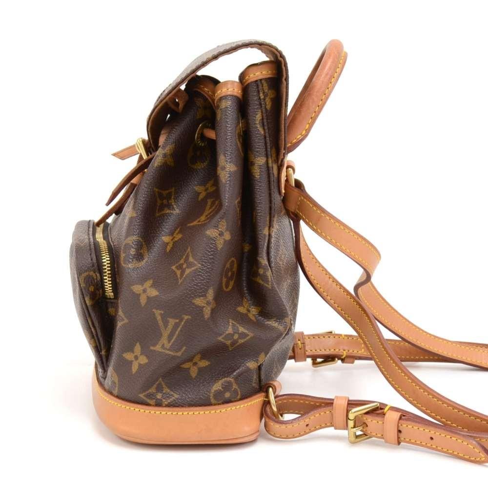Louis Vuitto Mini Montsouris Monogram Canvas Backpack Bag