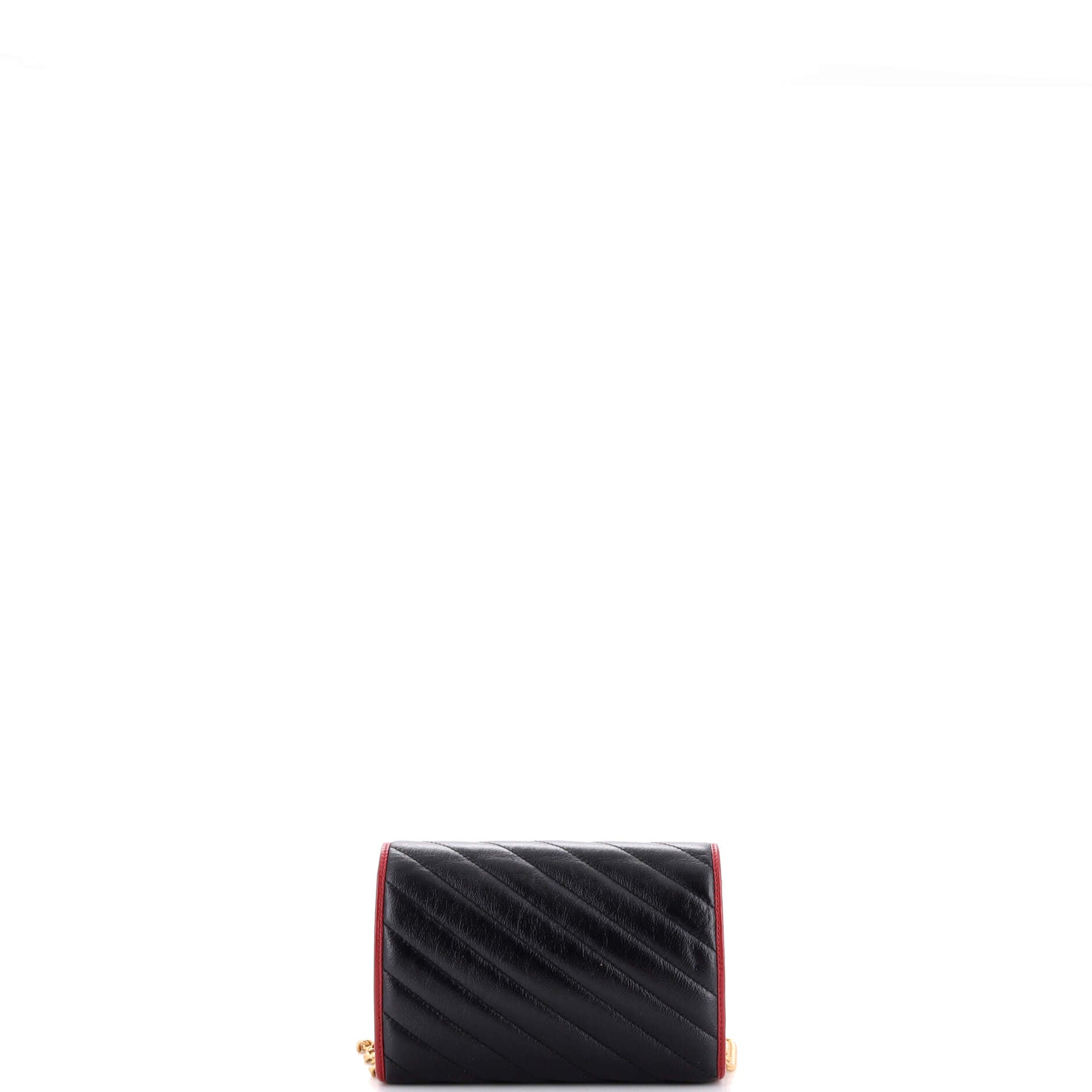GG Marmont Chain Wallet Diagonal Quilted Leather Mini