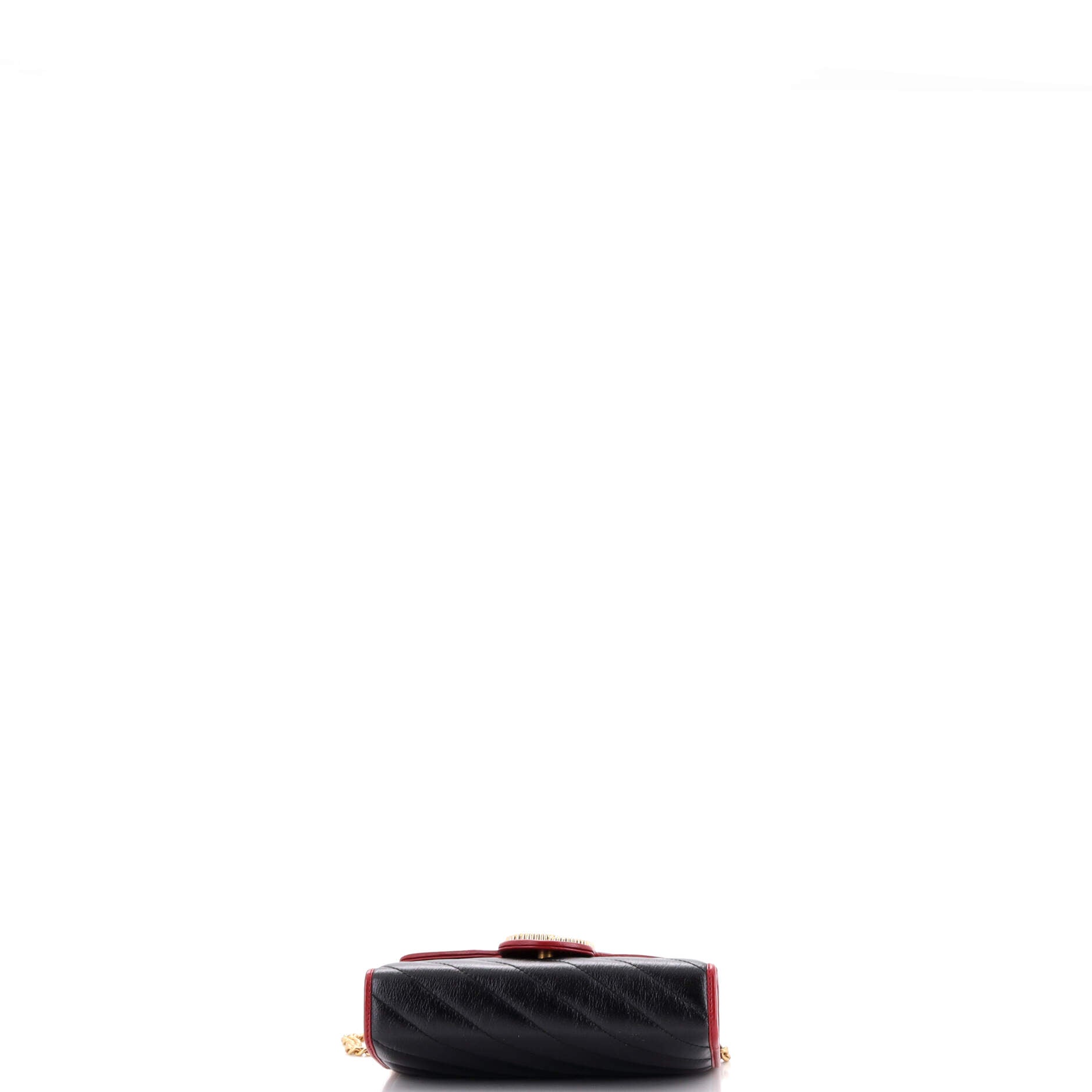 GG Marmont Chain Wallet Diagonal Quilted Leather Mini