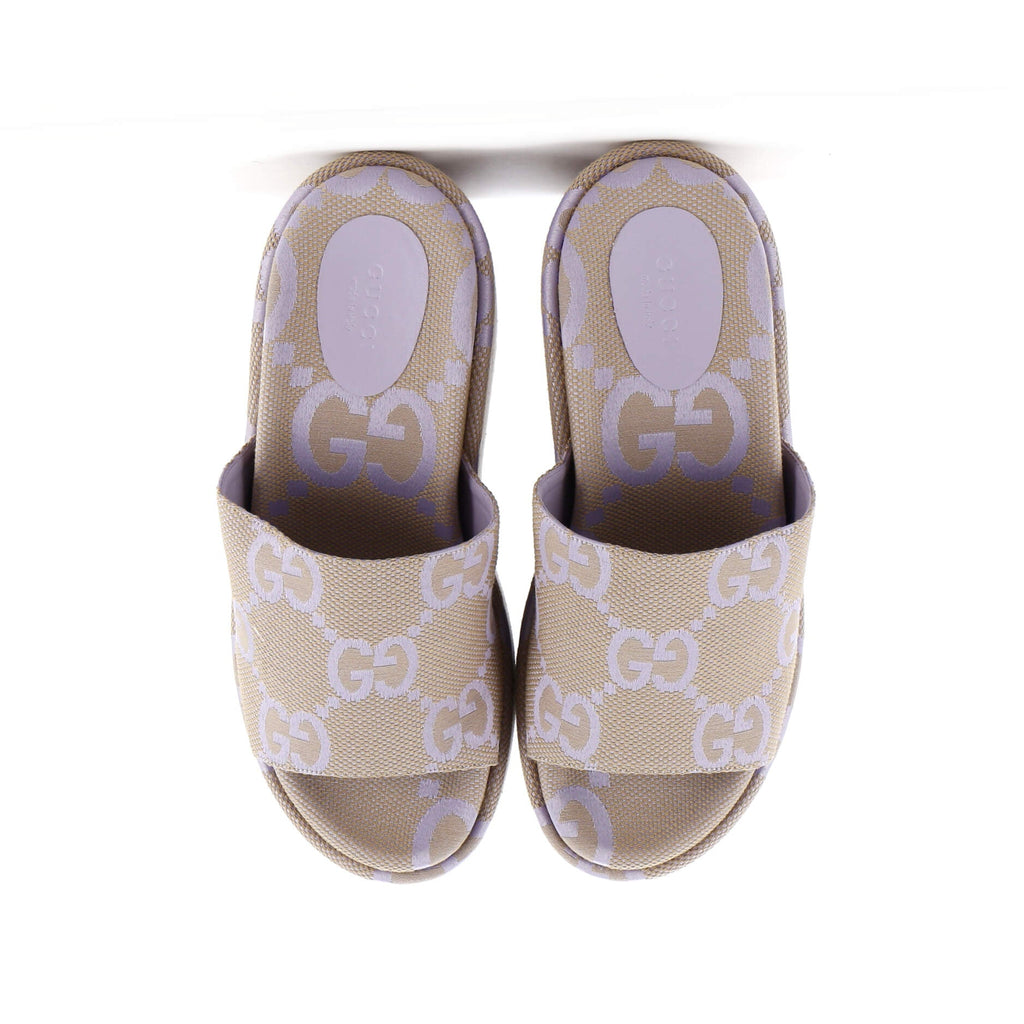 Women's Angelina Platform Wedge Sandals GG Canvas