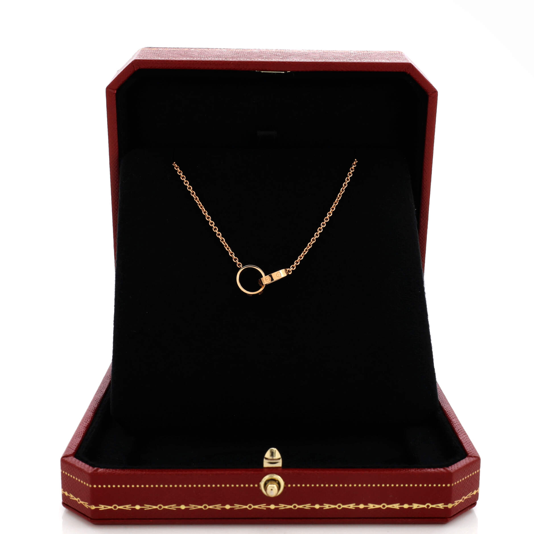 Love Interlocking Necklace 18K Rose Gold