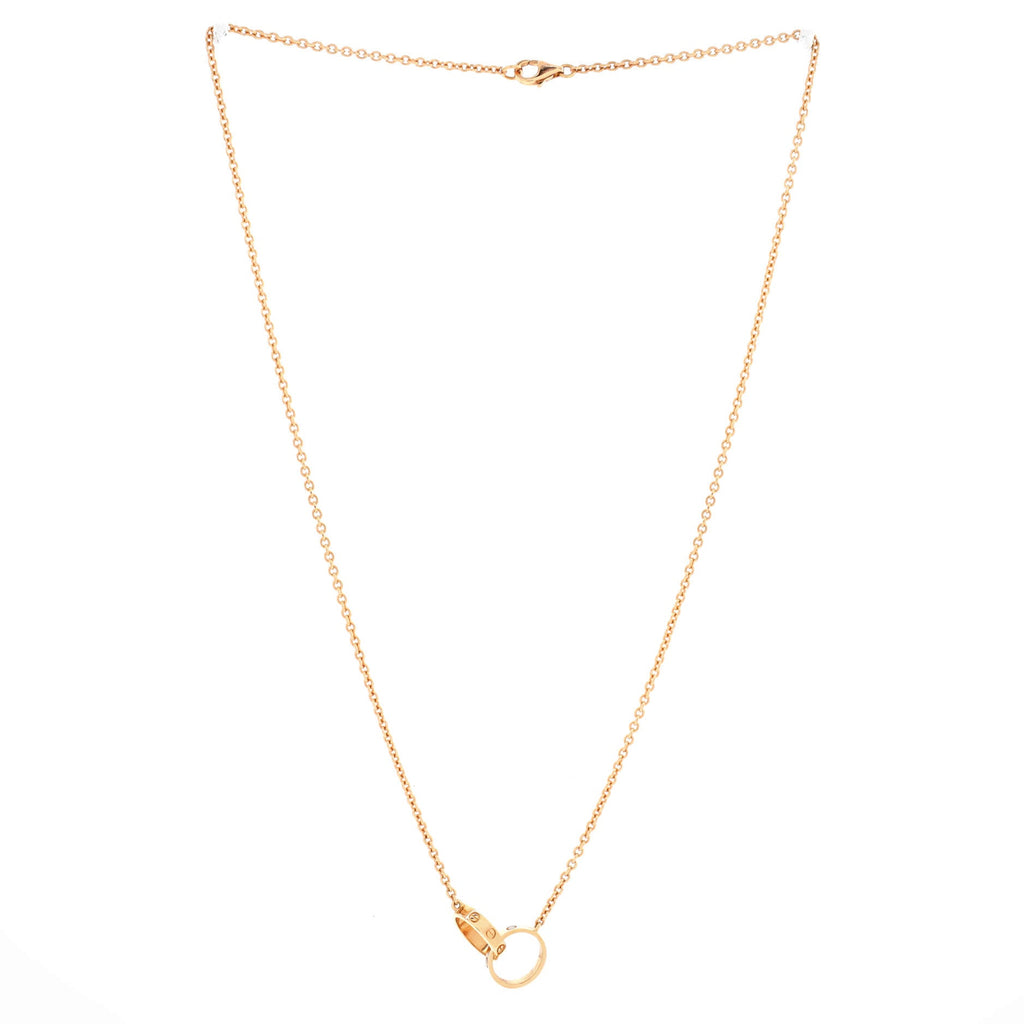 Love Interlocking Necklace 18K Rose Gold