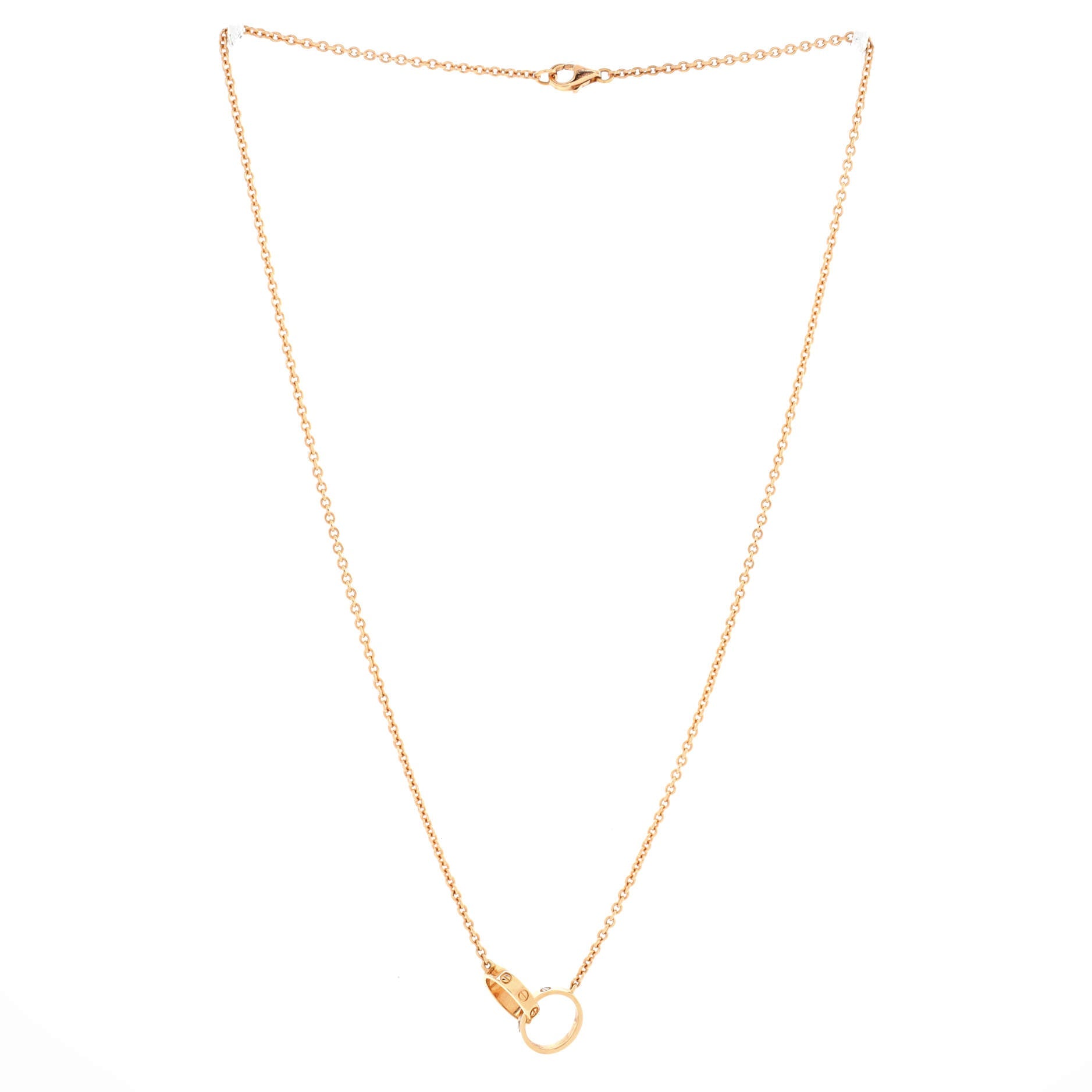 Love Interlocking Necklace 18K Rose Gold