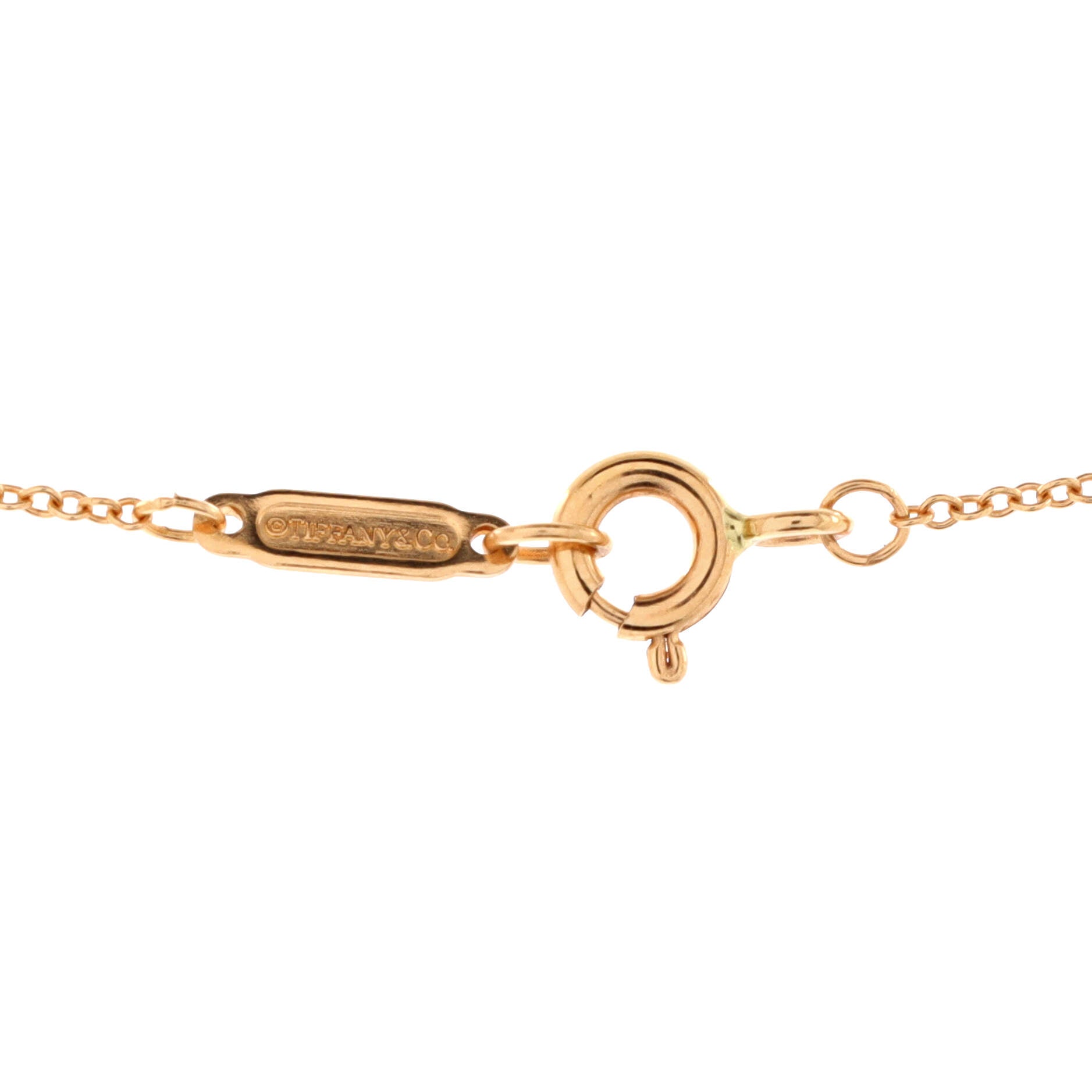 Atlas Pierced Circle Pendant Necklace 18K Rose Gold with Diamonds