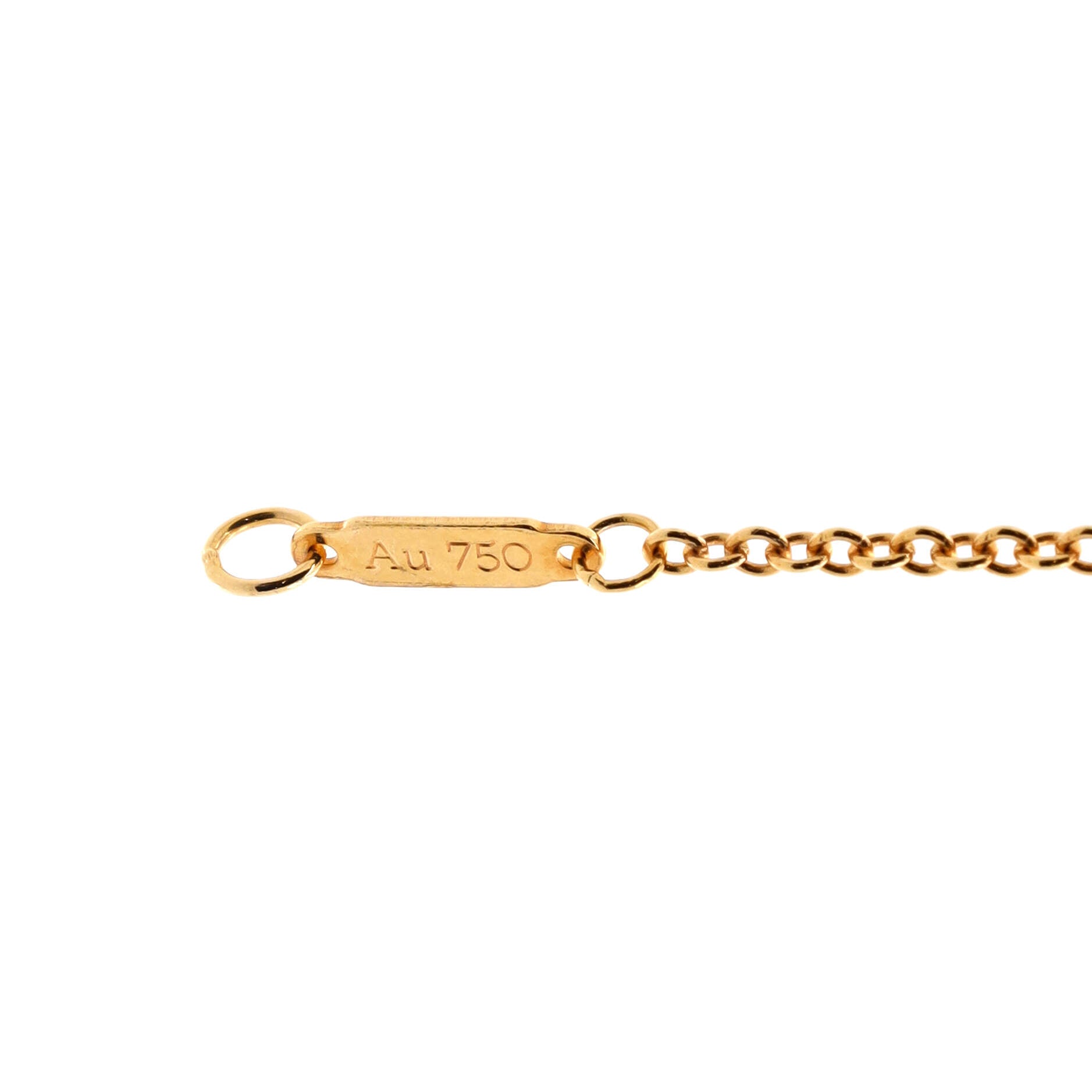 Atlas Pierced Bar Chain Bracelet 18K Rose Gold with Diamonds