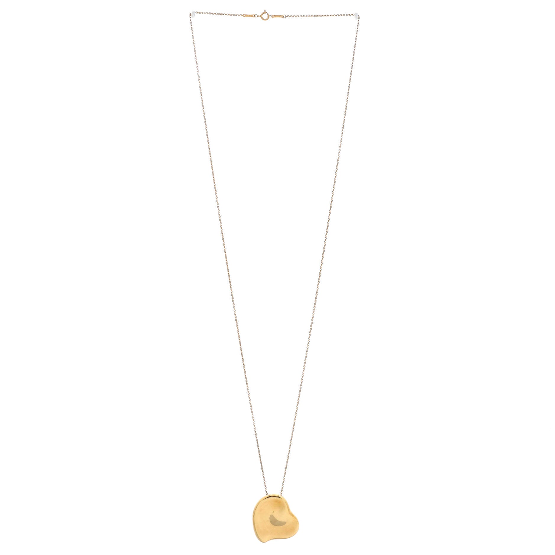 Elsa Peretti Full Heart Necklace 18K Yellow Gold Large