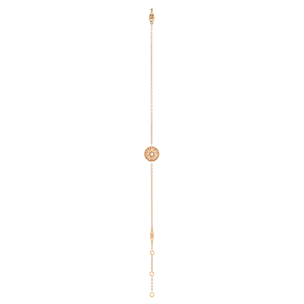 Rose des Vents Bracelet Necklace 18K Rose Gold with Diamonds