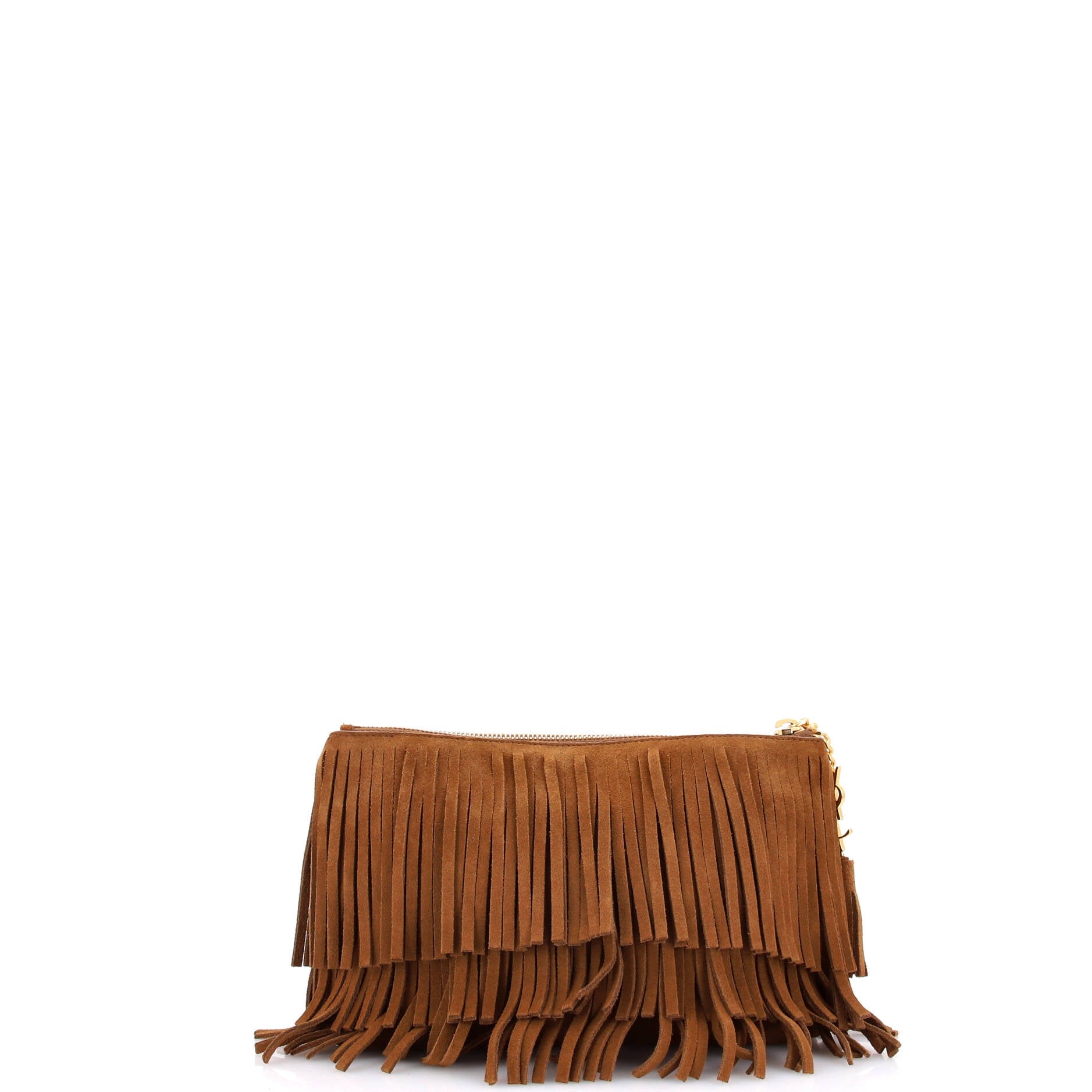 Jolie Fringe Clutch Suede