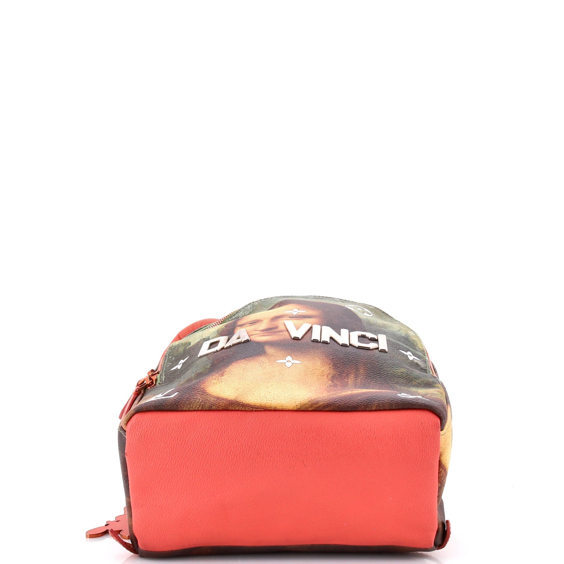 Louis Vuitton Palm Springs Backpack Limited Edition Jeff Koons Da Vinci Print Canvas PM