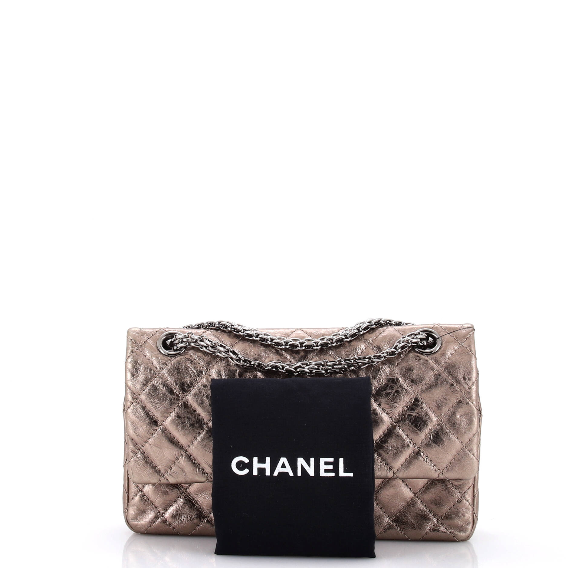 Reissue 2.55 Flap Bag Quilted Metallic Aged Calfskin 225