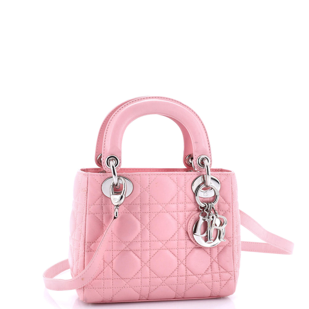 Lady Dior Bag Cannage Quilt Lambskin Mini