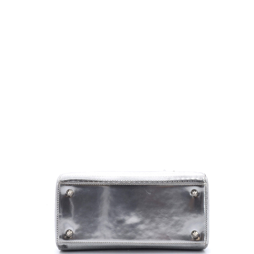 Lady Dior Bag Micro Cannage Metallic Calfskin Medium
